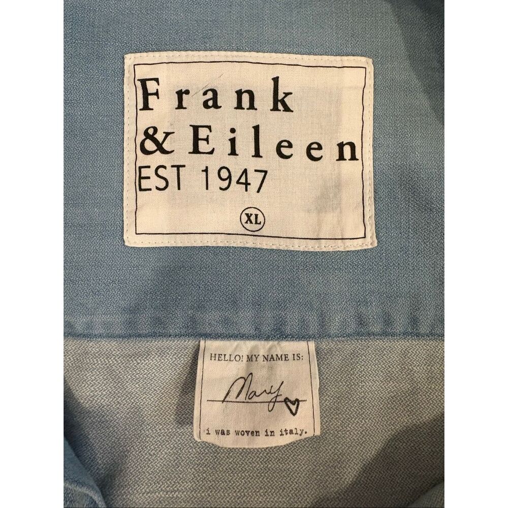 Frank & Eileen Mary Classic Shirtdress Blue Denim XL $348.00 - Picture 9 of 11